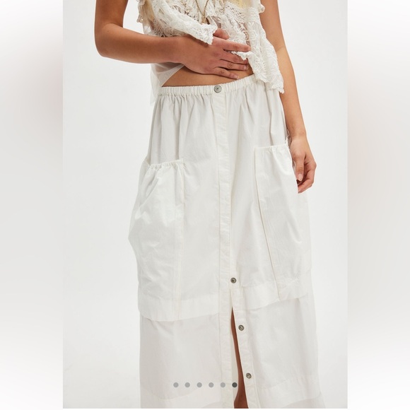 FREE PEOPLE ELOISE MAXI SKIRT SIZE M MSRP $98.00 NWT - Picture 6 of 6